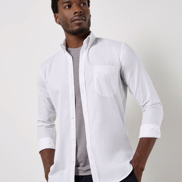 Slim fit workwear Oxford shirt long-sleeved (slim fit) Thumbnail