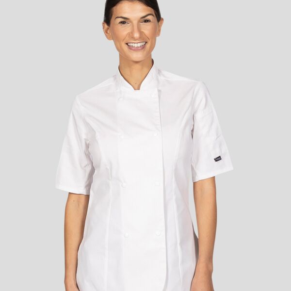 Dennys Ladies Short Sleeve Premium Chef's Jacket Thumbnail